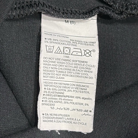 Old Navy Active Dynamic Fleece 4-Way Stretch Black Jacket Hoodie Kids Size M (8) - Picture 5 of 8